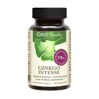 Avet Herbs Ginkgo Intense, kapsułki, 60 szt.