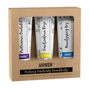 Zestaw odżywek do wysokiej porowatości Anwen, proteinowa orchidea + emolientowa róża + nawilżający bez, 3x100 ml