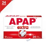 Apap Extra, 500 mg + 65 mg, tabletki powlekane, 24 szt.