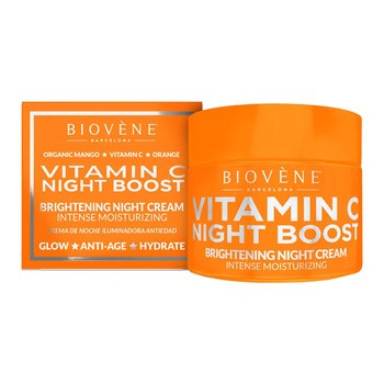 Biovene, Vitamin C Night Boost, rozświetlający krem na noc, 50 ml