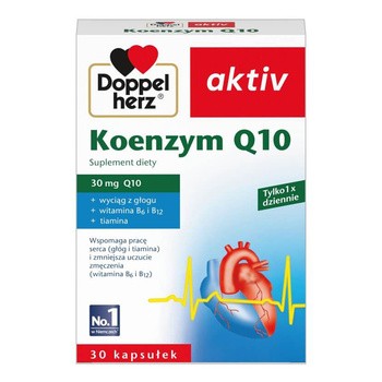 Doppelherz aktiv Koenzym Q10, 30 mg, kapsułki, 30 szt.