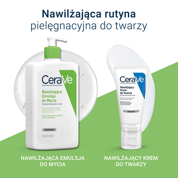 CeraVe, Nawilżająca emulsja do mycia dla skóry normalnej i suchej, 1 l
