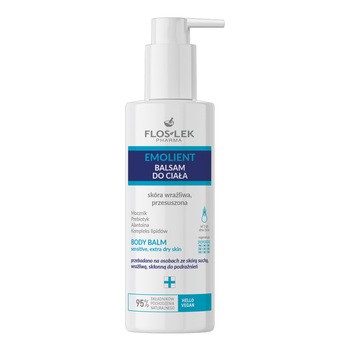Flos-Lek Emolient, balsam do ciała, skóra wrażliwa i przesuszona, 175 ml