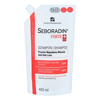 Seboradin Forte, szampon przeciw wypadaniu włosów, refill, 400 ml