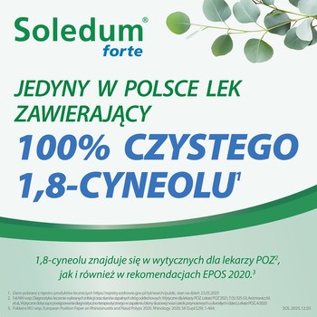 Soledum forte, 200 mg, kapsułki dojelitowe miękkie, 20 szt.