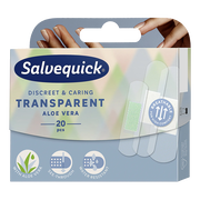 Salvequick, plastry transparentne, aloes, 20 szt