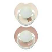 Canpol Lovi Prime, Smoczek silikonowy dynamiczny, Ivory Glow/Blush Glow, 6-18m, 2 szt.