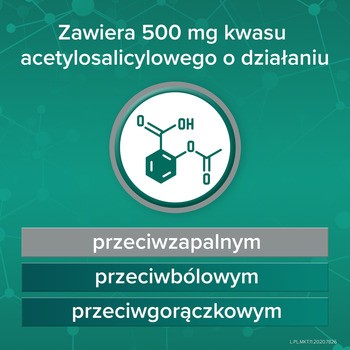 Aspirin Pro, 500 mg, tabletki powlekane, 8 szt.