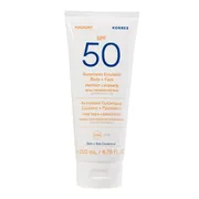 Korres Yoghurt, ochronna emulsja do ciała i twarzy SPF50, 200 ml