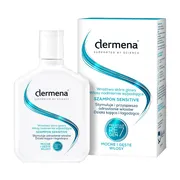 Dermena Sensitive, szampon do wrażliwej skóry głowy i nadmiernie wypadających włosów, 200ml