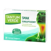 Tantum Verde smak eukaliptusowy, 3 mg, pastylki twarde, 30 szt.