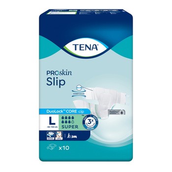 TENA Slip ProSkin Super, pieluchomajtki, rozmiar L, 10 szt.