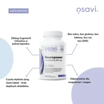 Osavi Neuropower z Cytykoliną 250 mg, kapsułki, 60 szt.