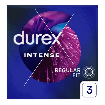 Durex Intense, prezerwatywy, 3 szt.