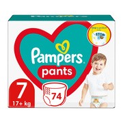 Pampers Pants 7 (17+ kg), pieluchomajtki jednorazowe, 74 szt.