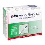 Strzykawka insulinowa BD Micro-Fine PLus, 1 ml, U-40 z igłą 30G (0,3x8mm), 100szt.