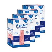 Zestaw 4x Fresubin Protein Energy Drink, płyn o smaku poziomkowym, 4 x 200 ml