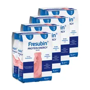 Zestaw 4x Fresubin Protein Energy Drink, płyn o smaku poziomkowym, 4 x 200 ml