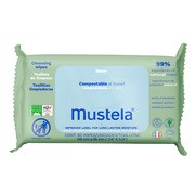 Mustela, kompostowalne chusteczki oczyszczające, 60 szt.