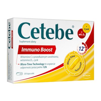Zestaw Cetebe Immuno Boost + Witamina C 1000+Acerola+B-complex + Witamina C 500 mg