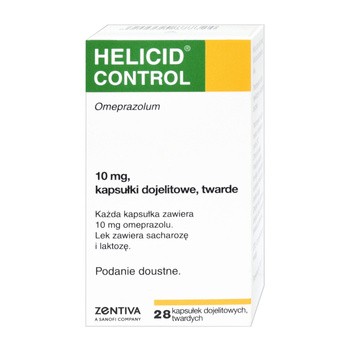 Helicid Control, 10 mg, kapsułki dojelitowe, twarde, 28 szt.
