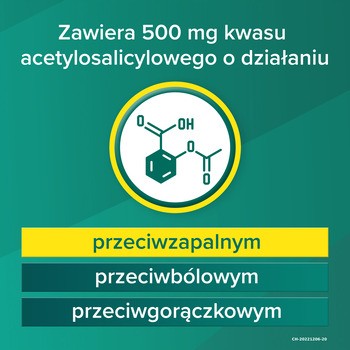 Aspirin Musująca (Ultra Fast), 500 mg, tabletki musujące, 12 szt.