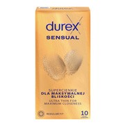 Durex Sensual, prezerwatywy super cienkie, 10 szt.