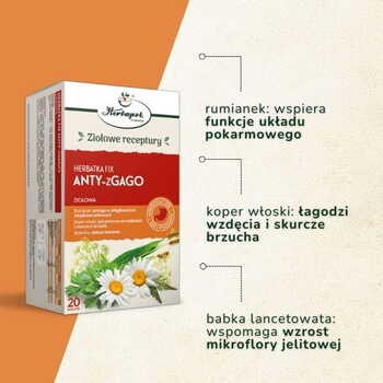 Herbapol Kraków, Herbatka Fix Anty-zGago, ziołowa, saszetki, 2 g x 20 szt.