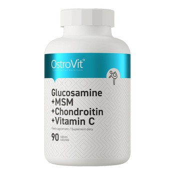 OstroVit Glukozamina + MSM + Chondroitina + Witamina C, tabletki, 90 szt.