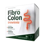 FibroColon trawienie, saszetki z proszkiem do sporządzenia roztworu, smak jabłkowy, 15 szt.