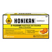 Honikan Gardło 2-fazowe pastylki do ssania, 16 szt