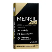 Mensil Max, 50 mg, tabletki do rozgryzania i żucia, 2 szt.
