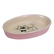 Nobby, owalna miska ceramiczna dla kota, różowo-beżowa, 120 ml, 1 szt.