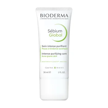 Bioderma Sebium Global, krem przeciwtrądzikowy o globalnym działaniu, nowa formuła, 30 ml
