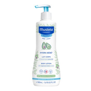 Mustela Hydra Bebe, mleczko do ciała z organicznym awokado, 500 ml