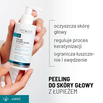 Sylveco Dermo Łupież, peeling do skóry głowy z łupieżem, 145 ml