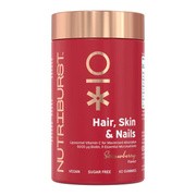 Nutriburst Hair Skin & Nails, żelki, smak truskawkowy, 60 szt.