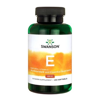 Swanson Witamina E 400IU, kapsułki żelowe, 250 szt.
