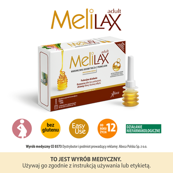 Melilax Adult, mikrowlewka doodbytnicza, 6 wlewek