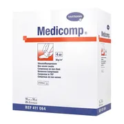 Kompres włóknisty jałowy Medicomp, 4 warstwowe, 10 cm x 10 cm, 50 szt.