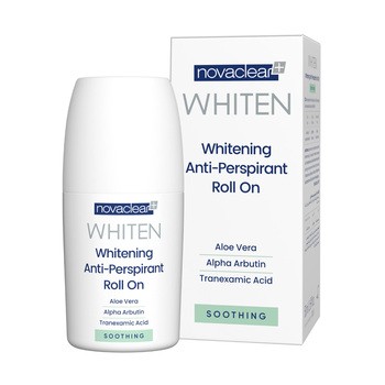 Novaclear Whiten, antyperspirant łagodzący, roll-on, 50 ml