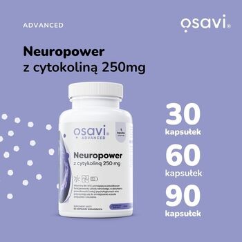 Osavi Neuropower z Cytykoliną 250 mg, kapsułki, 90 szt.