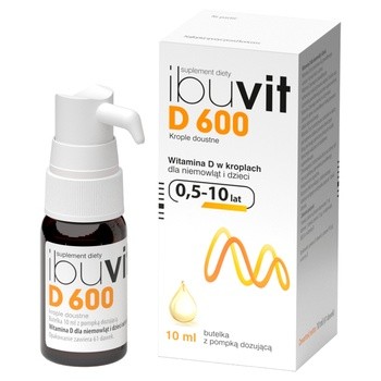 Ibuvit D 600, krople doustne, 10 ml