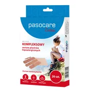 Pasocare Mix Plus, zestaw plastrów hipoalergicznych, 20 szt.