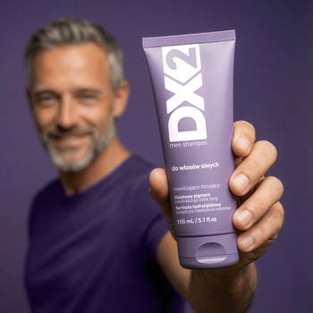 DX2, szampon nawilżająco-tonujący do włosów siwych, 150 ml
