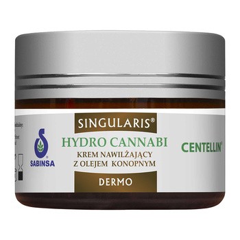 Singularis Dermo, Hydro Cannabi, krem nawilżający z olejem konopnym, 50 ml