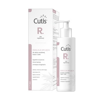 Cutis R-Regeneracja, emulsja myjąca do twarzy i ciała dla skóry wrażliwej, 200 ml