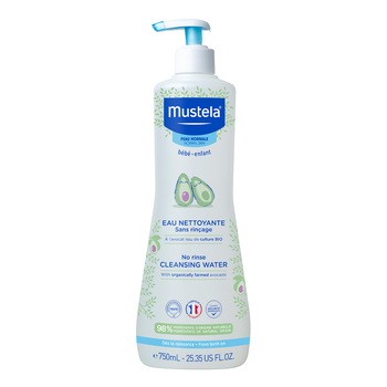 Mustela Bebe-Enfant, woda oczyszczająca bez spłukiwania z organicznym awokado, 750 ml