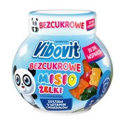 Vibovit Bezcukrowe Misio Żelki, smak owocowy, 120 g (ok. 30 szt.)