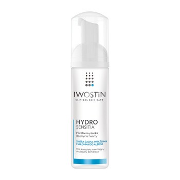 Iwostin Hydro Sensitia, micelarna pianka do mycia twarzy, 50 ml